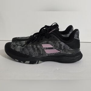 Women's Black and Pink Athletic Shoes